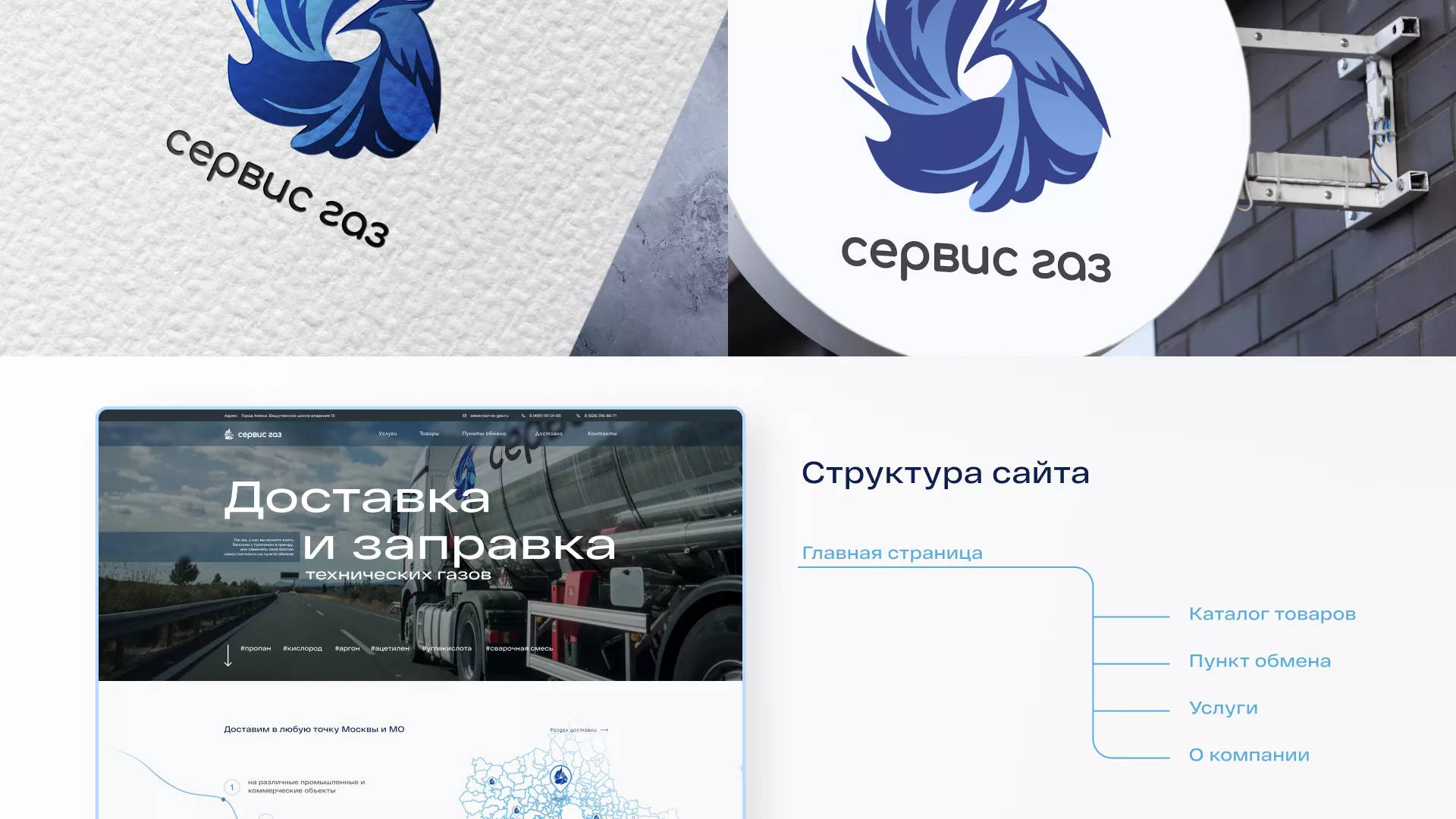 Создание сайта компании «Сервис газ» в Юрьев-Польском