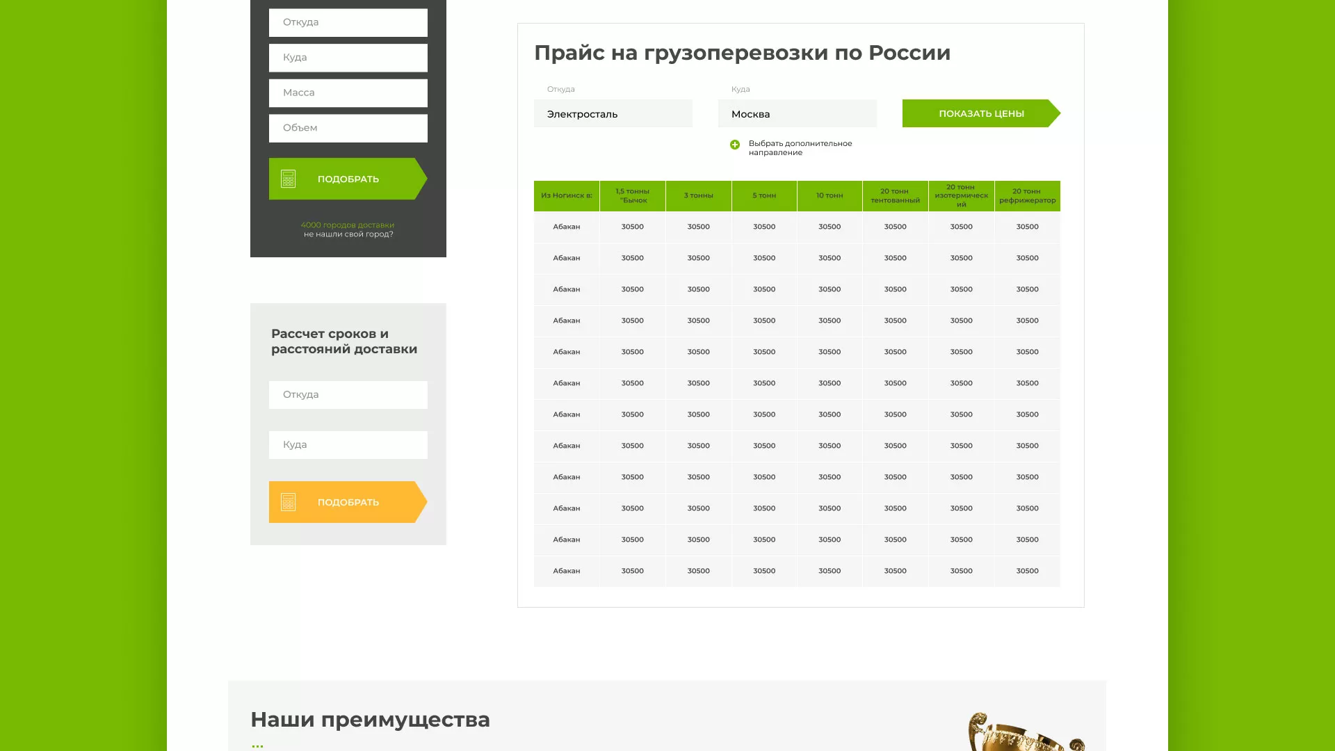 Разработка логотипа и сайта компании «Инком-Логистика» в Юрьев-Польском