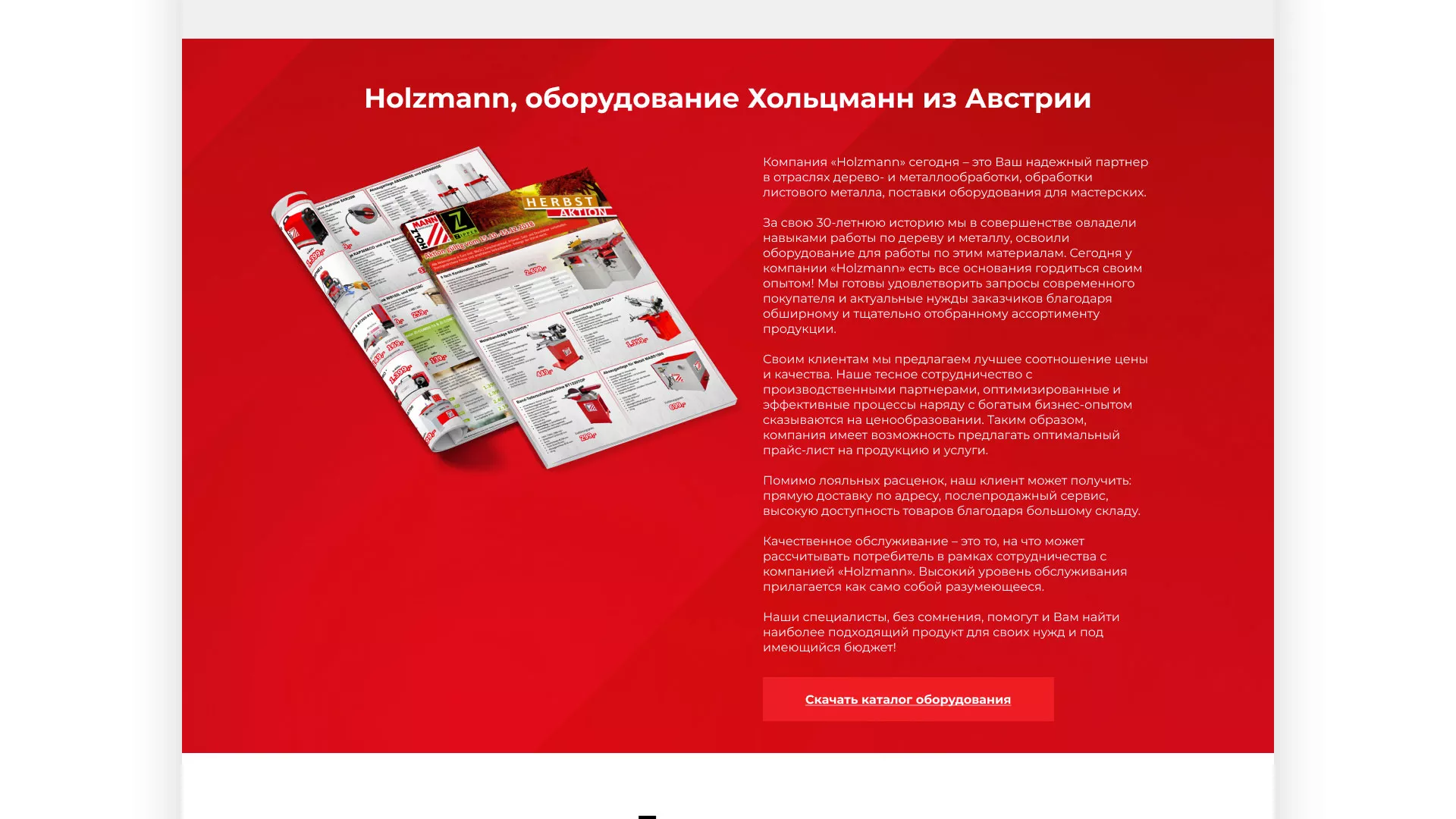 Создание сайта компании «HOLZMANN Maschinen GmbH» в Юрьев-Польском
