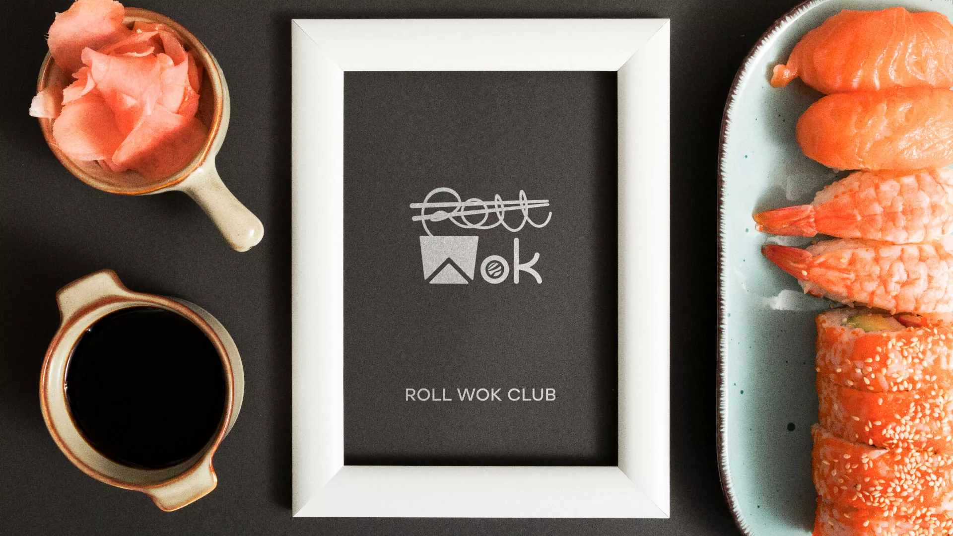 Разработка логотипа суши-бара «Roll Wok Club» в Юрьев-Польском