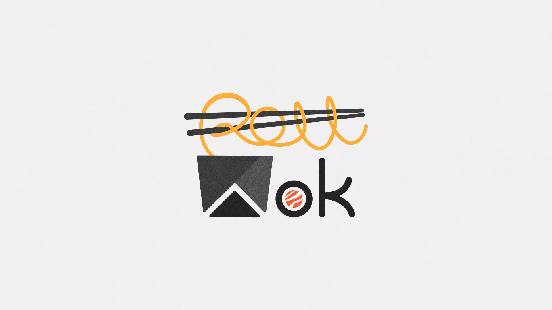 Разработка логотипа суши-бара «Roll Wok Club» в Юрьев-Польском